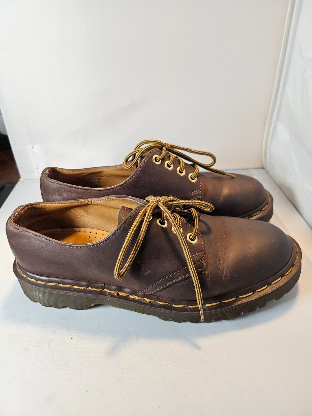 Vintage Dr Martens 1561 Made In England Oxford Shoes uk 6
